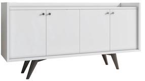 Komoda Kalune Design Bergen 811MDD3424, balta sp., 75 cm x 150 cm x 40 cm