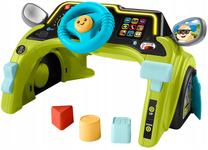 Edukacinis vairas, formelių rūšiuoklė Mattel Fisher Price Laugh & Learn Little Driver, žalia sp.