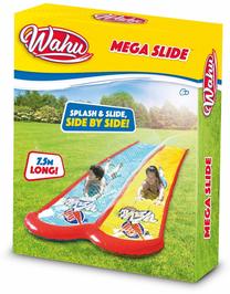 Pripučiama vandens čiuožykla Wahu Mega Slide, 750 cm x 150 cm, įvairių spalvų