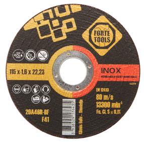 Griešanas disks Forte Tools, 115 mm x 1.6 mm x 22.23 mm