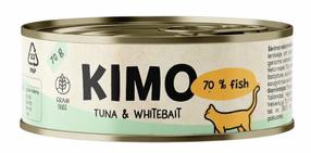 Mitrā kaķu barība Kimo, zivs/rīsi/tunzivis, 0.070 kg, 24 gab.