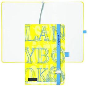 Записная книжка Lanybook 4sexy Notes Only, A6, синий цв./желтый цв.