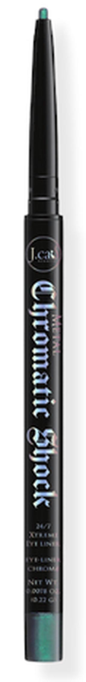 Acu laineris J.Cat Beauty Chromatic Shock 24/7 Xtreme, 22 g, zila krās./zaļa krās. 108 glimmer glow