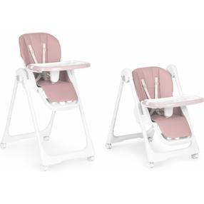 Стульчик для кормления EcoToys HA-013, белый цв./розовый цв.