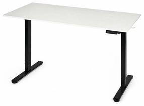 Datorgalds regulējams augstums ModernHome JSD-B5-1-5, 120 cm x 60 cm, 72 - 118 cm, balta krās./melna krās.