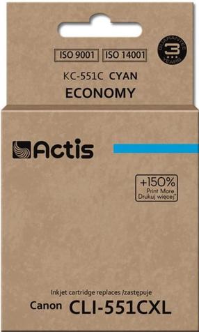Rašalinio spausdintuvo kasetė Actis Standard KC-551C, mėlyna sp., 12 ml