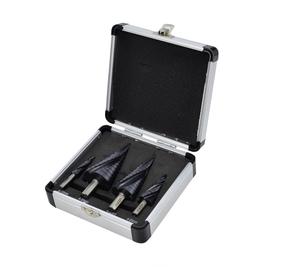 Pakopinis grąžtas, rinkinys AWTools AW40944BL, metalas/plienui/plastikas, hss-tialn, cilindrinis, 4-32 mm x 10 cm
