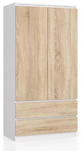 Spinta Akord Furniture Factory S90, ruda sp., 50.4 cm x 90.4 cm x 180 cm