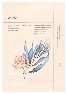 Veido kaukė Ondo Beauty 36.5 Hyaluronic Acid & Algae Moisture Boosting, 25 ml