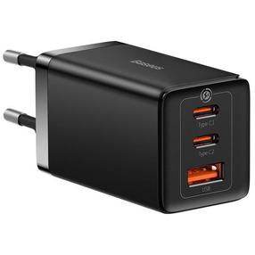 Telefoni laadija Baseus GaN5 Pro, 2 x USB Type C /1 x USB, 100 cm, must v., 65 W