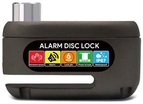 Stabdžių disko užraktas Beaster Scooter Lock With Alarm, juoda sp.