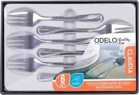 Dessertkahvel Odelo Claudia 1167, roostevaba teras, hõbe v., 6 tk