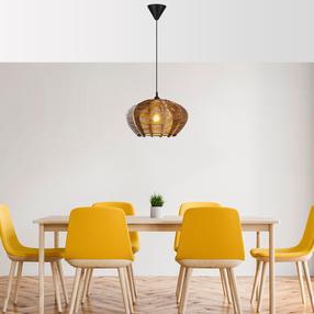 Светильник навесной Opviq Chandelier Ellipse, E27, коричневый цв. / черный цв.