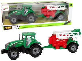  Žaislinis traktorius Lean Toys Farm 14839, juoda sp./raudona sp./žalia sp.