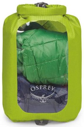 Ūdensizturīgā soma Osprey DrySack, 12 l, zaļa krās.