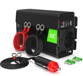 Sprieguma pārveidotājs Green Cell INV02DE, melna krās.