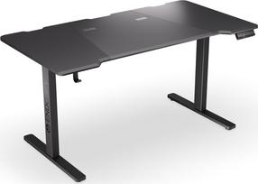 Kompiuterinių žaidimų stalas reguliuojamo aukščio Endorfy Atlas Electric EY8E004, 150 cm x 78 cm, 72 - 120 cm, juoda sp.