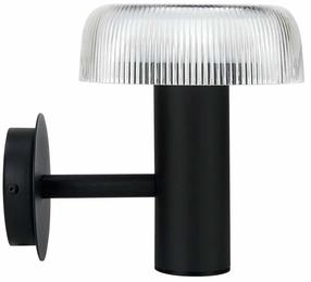 Sienas gaismeklis ar saules bateriju LED Line Prime Suntis, IP54, melna krās.