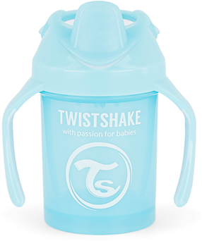Bērnu pudelīte Twistshake Mini 78268, 230 ml, 4 mēn., 8 cm, polipropilēns (pp)/termoplastiskā gumija (tpe), gaiši zila krās.