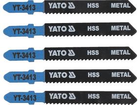 Пилка для лобзика YAT YT-3413, hss, 75 мм, 5 шт.