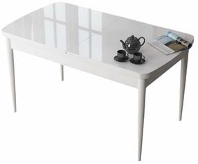 Valgomojo stalas išskleidžiamas Kalune Design Zen, balta sp., 132 - 170 cm x 80 cm x 78 cm
