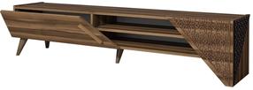 TV staliukas Kalune Design Beril 2, riešuto sp., 180 cm x 40 cm x 37 cm