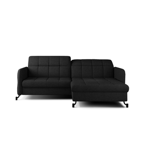 Kampinė sofa Lorelle Sawana 14, juoda sp., dešininė, 160 x 225 cm x 105 cm