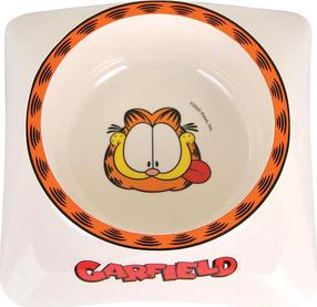 Dubenėlis gyvūnui Garfield GR-6500, 14.5 cm x 14.5 cm x 6 cm, balta sp./oranžinė sp./pilka sp.