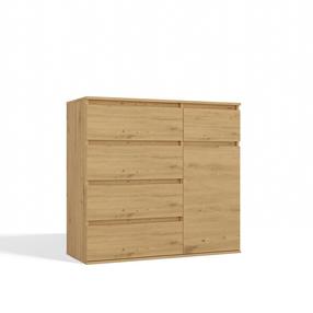 Komoda 1D5S, artisan oak sp., 93 cm x 40 cm x 100 cm