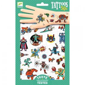 Tetovējumu komplekts Djeco Superheroes DJ09614