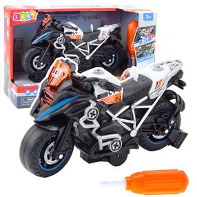 Žaislinis motociklas Lean Toys Motor, juoda sp.