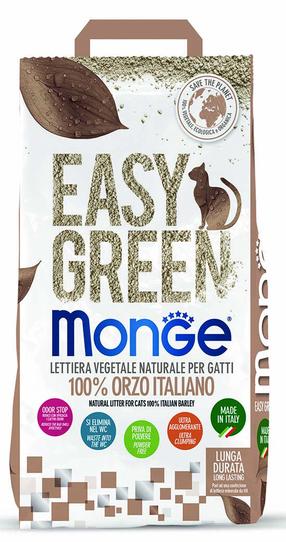 Kaķu smiltis Monge Easy Green, koka skaidas (cementējošas), 10 l