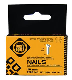 Гвоздики Forte Tools F10/2, 10 мм x 1 мм, 2000 шт.