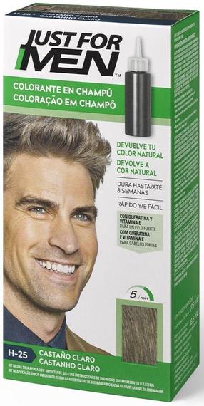 Juuksevärv Just For Men Shampoo-in Color, hele pruun v., H-25, 66 ml