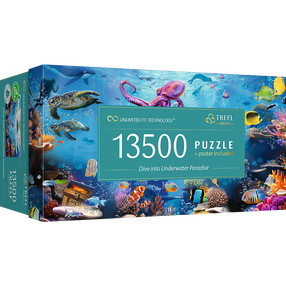 Dėlionė Trefl Prime Dive Into Underwater Paradise 81027, 137.6 cm x 198.6 cm, 13500 vnt., įvairių spalvų