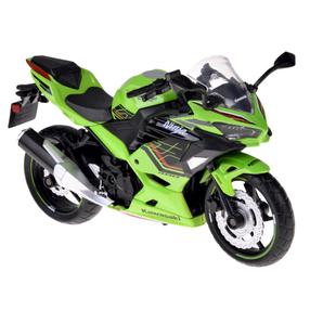 Игрушечный мотоцикл MSZ Kawasaki Ninja 400 2023 ZA5952, 1:12, зеленый цв.