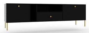TV staliukas ADRK Tili, juoda sp., 40.8 cm x 180 cm x 35 cm