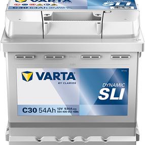 Akumuliatorius Varta SLI C30, 12 V, 54 Ah, 530 A