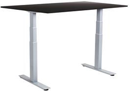Компьютерный стол регулируемая высота Sun-Flex EasyDesk Adapt VI, 140 см x 80 см, 62 - 127 см, алюминиевый цв./черный цв.