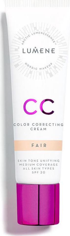 CC krēms Lumene Color Correcting, SPF 20, bēša krās., fair, 30 ml