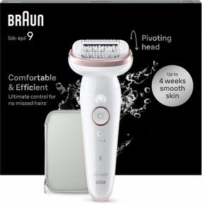 Epilators Braun Silk•épil 9 SES9-000, balta krās.
