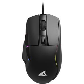 Laidinė žaidimų pelė Sharkoon SGM35, usb type-a, juoda sp.