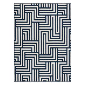 Ковер комнатные Hacano Wink Maze, кремовый цв./темно-синий цв., 150 см x 80 см