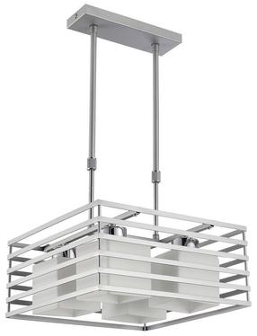 Lampa karināms CristalRecord Cell 99-003-04-281, E27, 4, balta krās./sudraba krās. / sudraba krās.