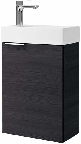 Vonios spintelė su praustuvu Riva SA40A-5, woodflow ash sp., 22 cm x 40 cm x 64 cm