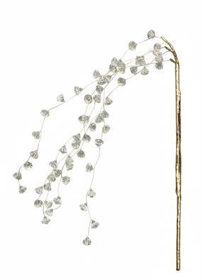 Mākslīgais zars Christmas Touch Clear Crystal, caurspīdīga krās./zelta krās., 58 cm