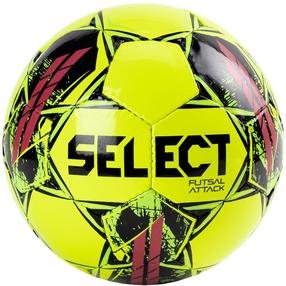 Futbola bumba Select Futsal Attack 17623, 4 izmērs, melna krās./sarkana krās./dzeltena krās.