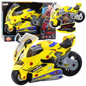 Mängumootorratas Lean Toys Racer 2in1, kollane v.