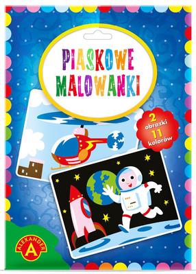 Piešimas smėliu Alexander Sand Coloring Pages Astronaut Helicopter, įvairių spalvų