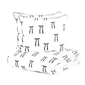 Voodipesukomplekt Homla Carnival 724794, valge v./must v., 50 x 60 cm, 200 x 220 cm